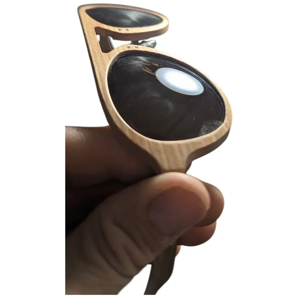 Earth Wood Cruz Sunglasses Light Brown Beige